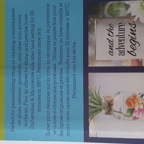 Glass Paint Fineliner Marker 3ml (Magenta) - Picture 9 of 9